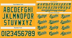 Yellow Green-White Hook Classic Authentic Baseball Jersey 3