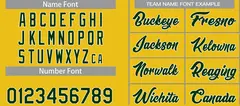 Yellow Hunter Green-White Classic Team Basketball Jersey 4