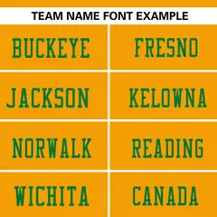 Yellow-Kelly Green Raglan Sleeves Football Jersey 3