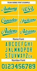 Yellow Kelly Green-White Classic Basketball Jersey 4