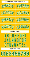 Yellow Kelly Green-White Classic Basketball Jersey 4