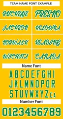 Yellow Kelly Green-White Classic Basketball Jersey 4
