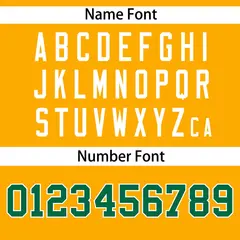 Yellow Kelly Green-White Side Two-Tone Baseball Jersey 4