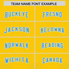 Yellow Light Blue Gradient Vertical Stripe Football Jersey 3
