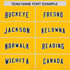 Yellow Navy Gradient Vertical Stripe Fashion Football Jersey 3