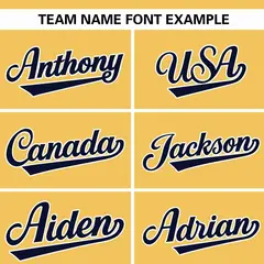 Yellow Navy Varsity Full-Zip Raglan Sleeves Letterman Baseball Jacket 7