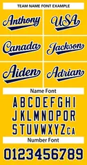 Yellow Navy-White Classic Basketball Jersey 3