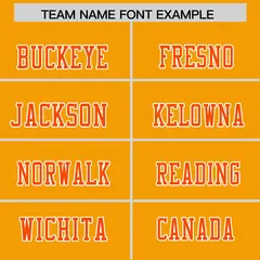 Yellow Orange Color Block Authentic Football Jersey 3