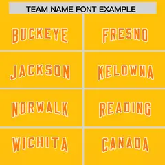 Yellow Orange Vertical Gradient Stripe Team Football Jersey 3