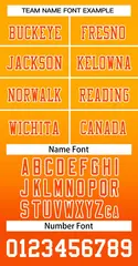 Yellow Orange-White Gradient Fashion Team Football Jersey 3