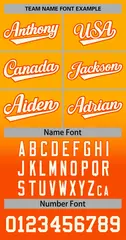 Yellow Orange-White Gradient Stripe Baseball Jersey 3