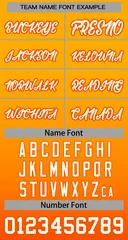 Yellow Orange-White Gradient Stripe Baseball Jersey 3