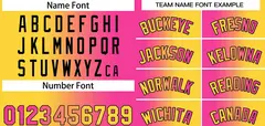 Yellow Pink-Black Bull Gradient Basketball Jersey Sets 4