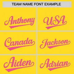 Yellow Pink Graffiti Wind Mark Baseball Jersey 3