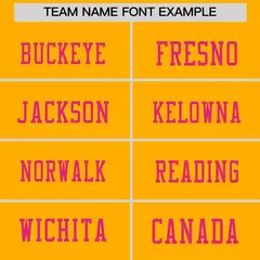 Yellow Pink Sequin Lettering Football Jersey 3