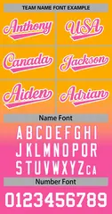 Yellow Pink-White Gradient Stripe Fashion Baseball Jersey 3