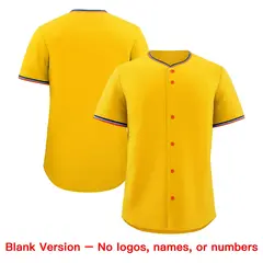 Yellow Powder Blue Black Baseball Jersey 8