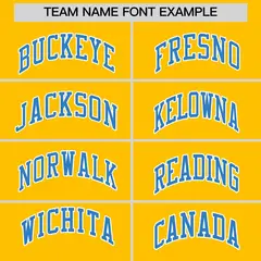 Yellow Powder Blue Raglan Full-Snap Faux Leather Letterman Jacket 3