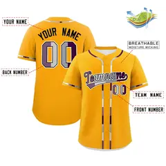 Yellow Pride Month Classic Style Genderless Baseball Jersey 2