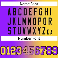 Yellow Purple-Black Gradient Authentic Baseball Jersey 4