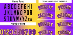 Yellow Purple Black-Purple Gradient Bull Basketball Jersey 3