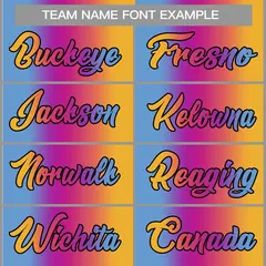 Yellow Purple Blue Gradient Fashion Basketball Jersey 5