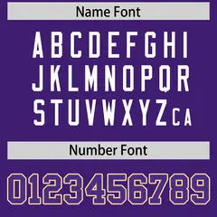 Yellow Purple Color Block Authentic Football Jersey 4
