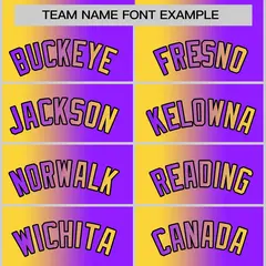 Yellow Purple Gradient Fashion Basketball Jersey 5