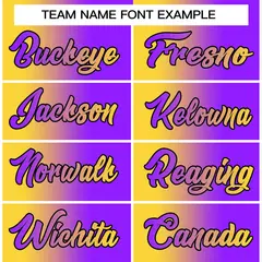 Yellow Purple Gradient Fashion Basketball Jersey 5