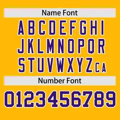 Yellow Purple Gradient Side Design Authentic Baseball Jersey 4