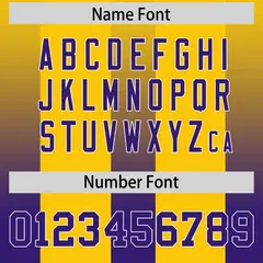 Yellow Purple Gradient Vertical Stripe Football Jersey 4