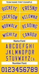 Yellow Purple-White Classic Basketball Jersey 3