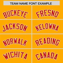 Yellow Red American Flag Raglan Baseball Jersey 9