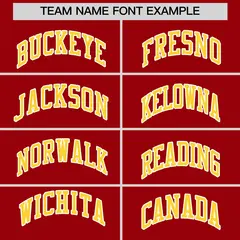Yellow Red Faux Leather Letterman Jacket Raglan Sleeves Full-Snap 3