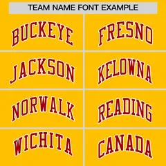 Yellow Red Faux Leather Letterman Jacket Raglan Sleeves Full-Snap 3