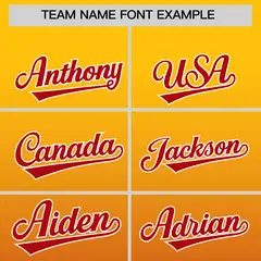 Yellow Red Gradient Full-Snap Varsity Letterman Jacket 3