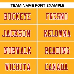 Yellow-Red Raglan Sleeves Fashion Authentic Football Jersey 3
