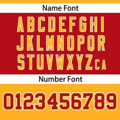 Yellow-Red Raglan Sleeves Fashion Authentic Football Jersey 4