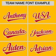Yellow Red Side Camo Baseball Jersey 3
