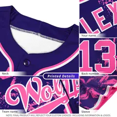 Yellow Red Side Camo Baseball Jersey 5