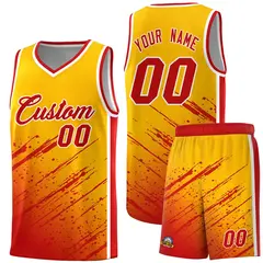 Yellow Red Splash Basketball Kit for Summer Camp 1