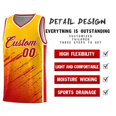 Yellow Red Splash Basketball Kit for Summer Camp 2