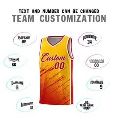 Yellow Red Splash Basketball Kit for Summer Camp 4