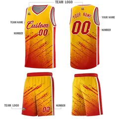 Yellow Red Splash Basketball Kit for Summer Camp 5