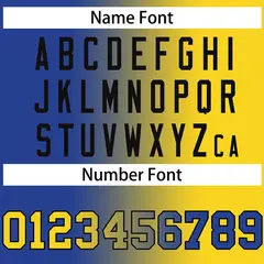 Yellow Royal-Black Gradient Baseball Jersey 4