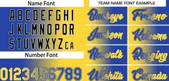 Yellow Royal Black-Royal Gradient Heal Basketball Jersey 3
