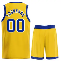 Yellow Royal Bull Classic Sets Basketball Jersey 2
