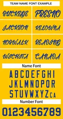 Yellow Royal Classic Team Basketball Jersey 3