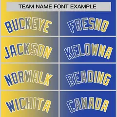 Yellow Royal Gradient Fashion Basketball Jersey 5
