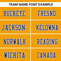 Yellow-Royal Raglan Sleeves Authentic Football Jersey 3